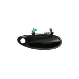 Front Door Handle Outside Smooth Black - RH