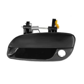 Front Door Handle Outside Smooth Black - LH