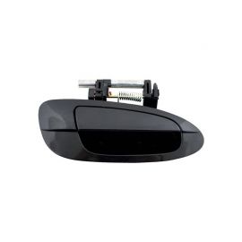 Front Door Handle Outside Smooth Black - RH